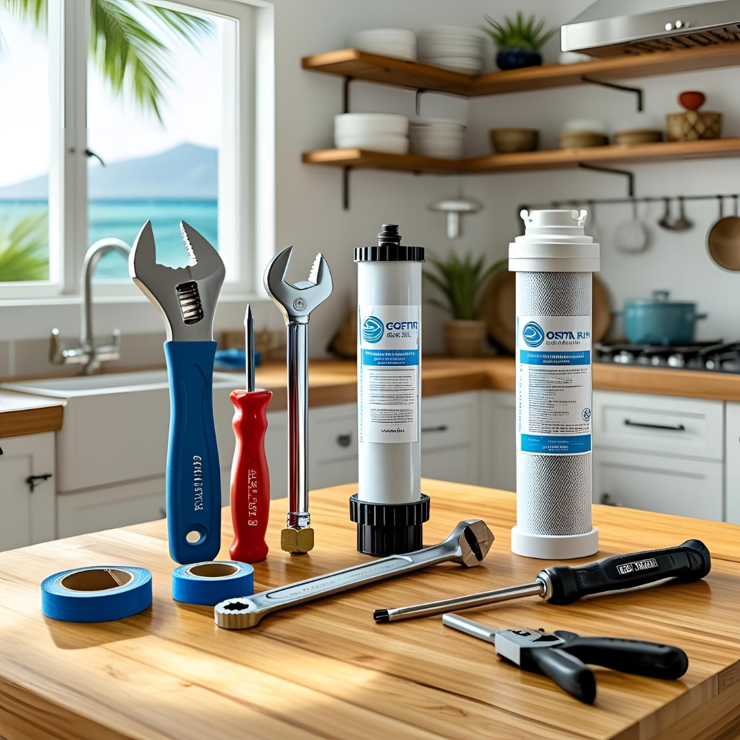 ¿Qué herramientas necesito para instalar un filtro de agua en mi hogar en Costa Rica?