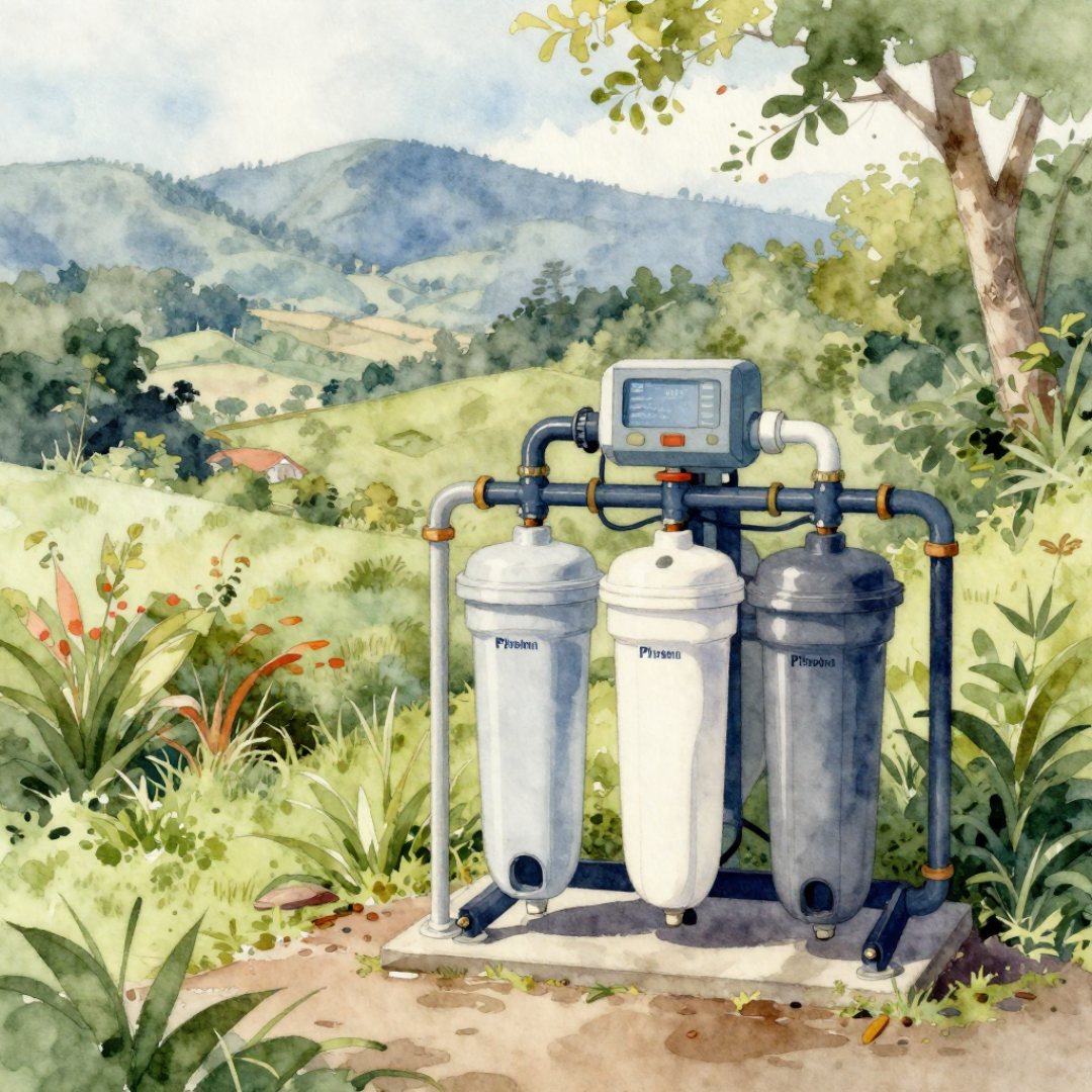 Requisitos de presión de agua para instalar sistemas de filtración de toda la casa en zonas altas en Costa Rica